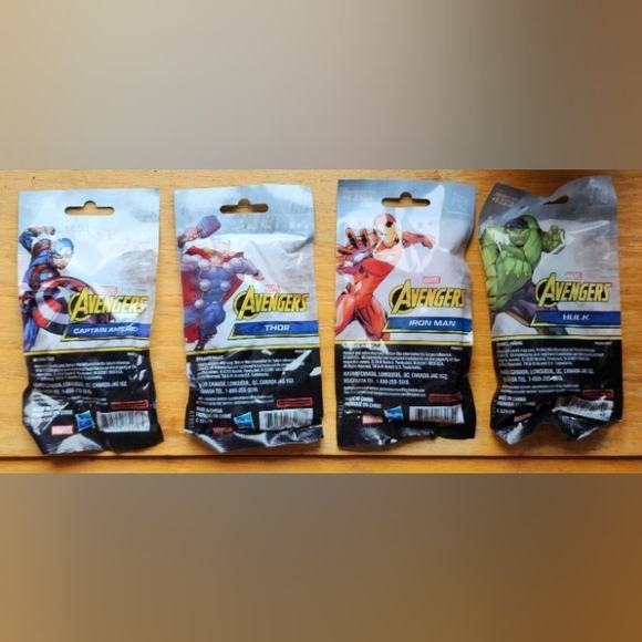 Full Set of 4 Marvel action figures thor captain america iron man hulk - Picture 1 of 2